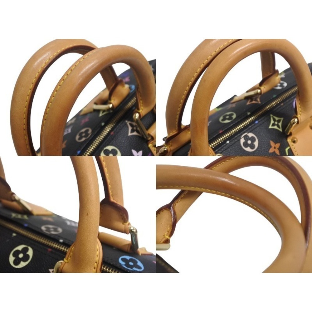 Louis Vuitton Monogram Black Speedy Handbag Takashi by Murakami Multicolore - Picture 5 of 9